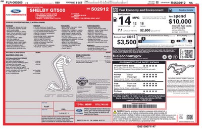 2021 Ford Mustang Shelby GT500