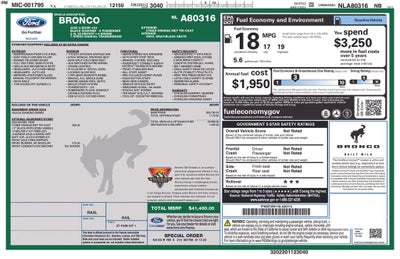 2022 Ford Bronco Black Diamond