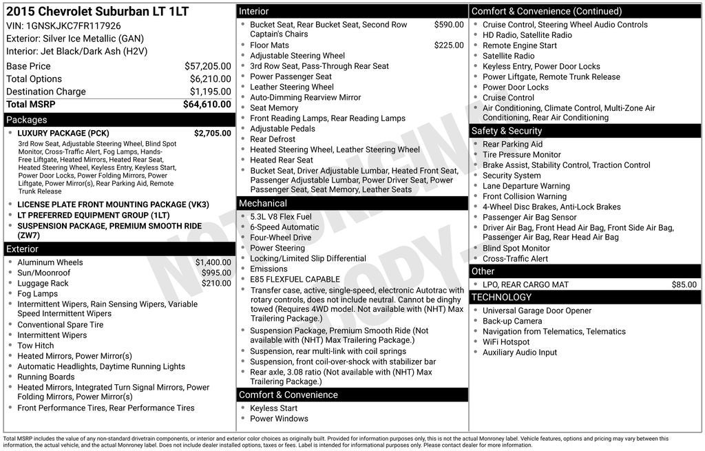 2015 Chevrolet Suburban LT