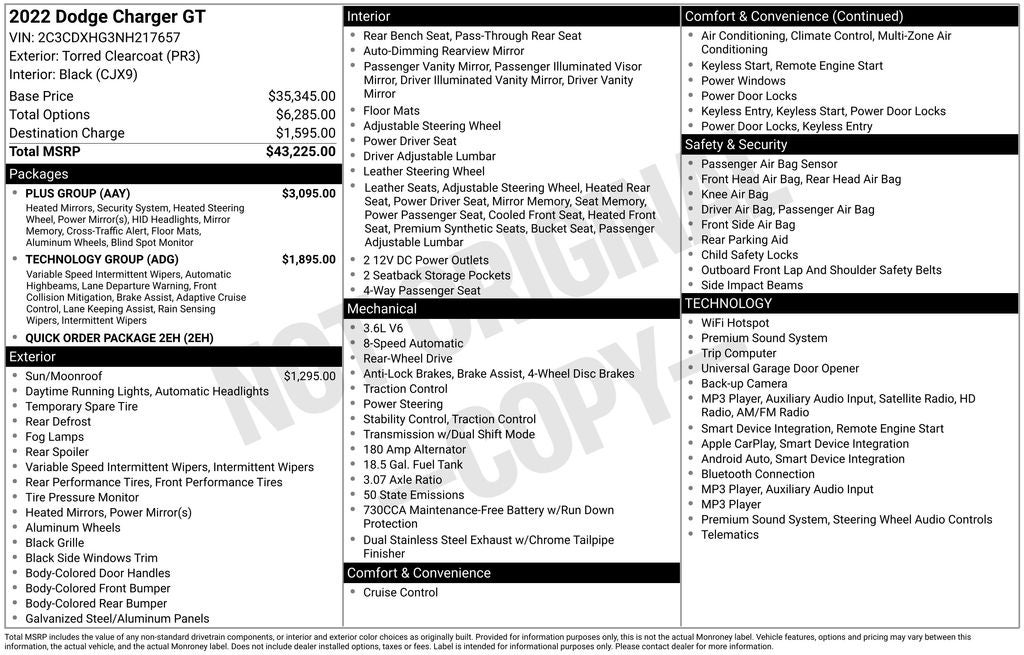 2022 Dodge Charger GT