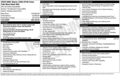 2025 GMC Sierra 1500 AT4X