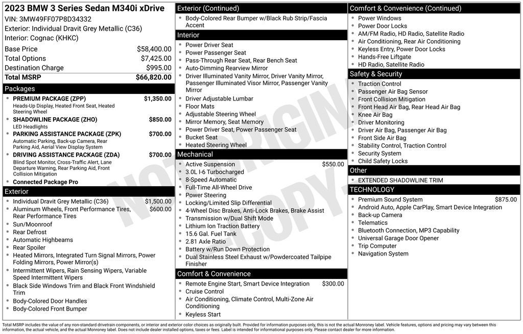 2023 BMW 3 Series M340i xDrive