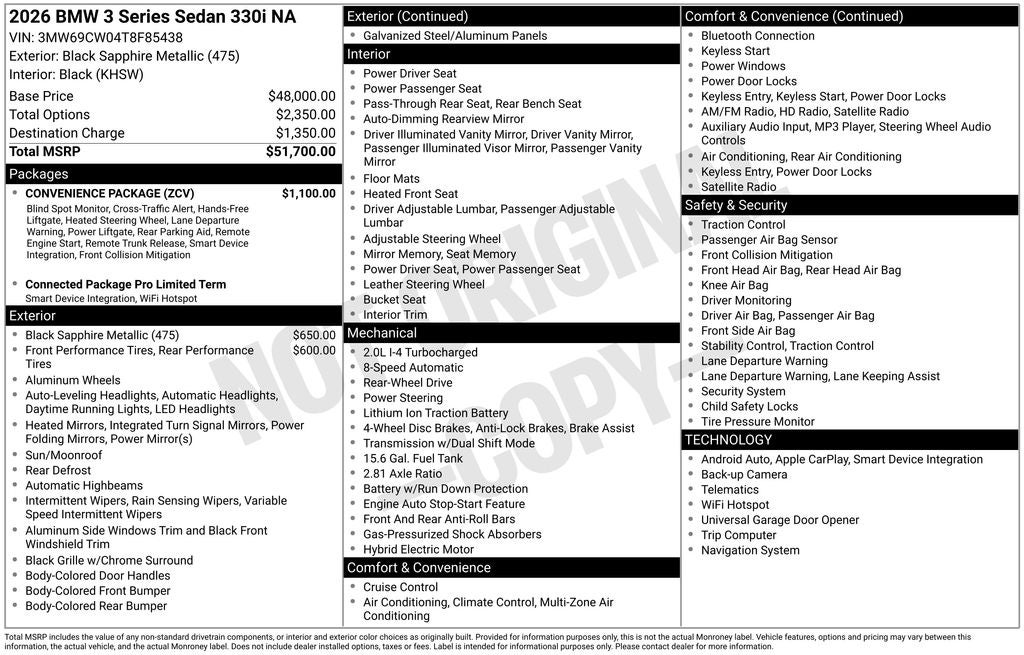 2026 BMW 3 Series 330i