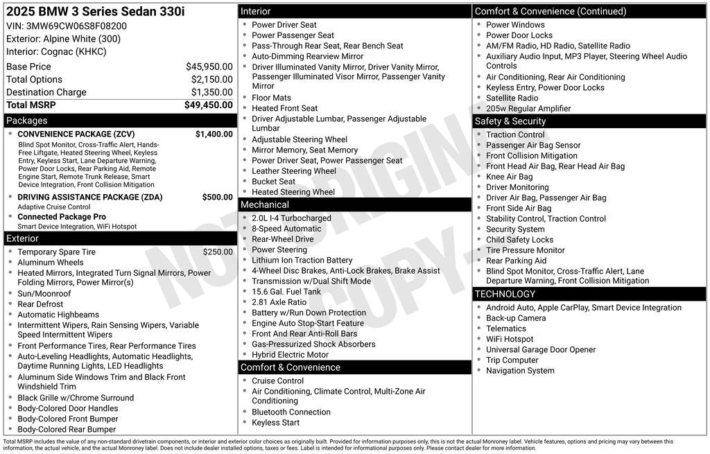 2025 BMW 3 Series 330i
