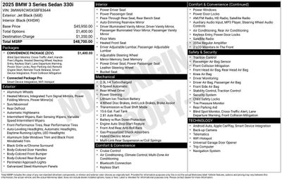 2025 BMW 3 Series 330i