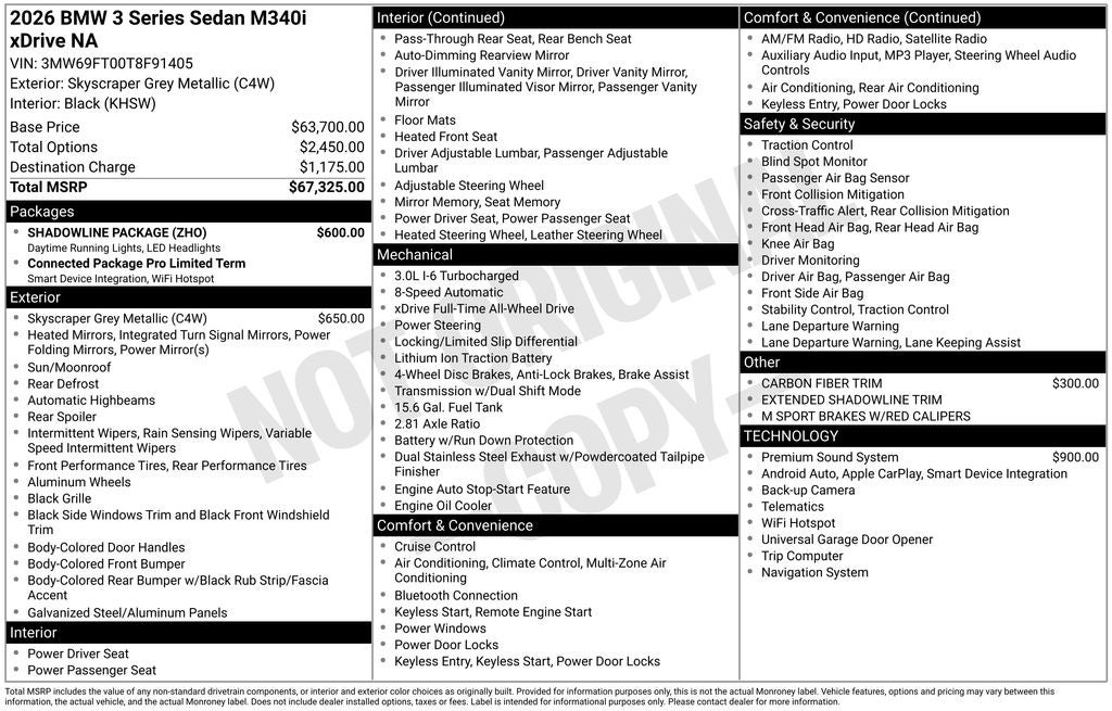 2026 BMW 3 Series M340i xDrive