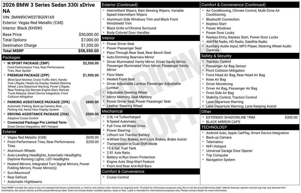 2026 BMW 3 Series 330i xDrive