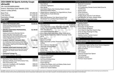2024 BMW X6 xDrive40i