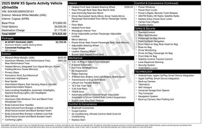2025 BMW X5 xDrive50e