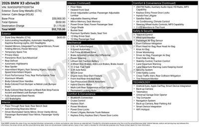 2026 BMW X3 30 xDrive