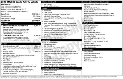 2020 BMW X5 sDrive40i