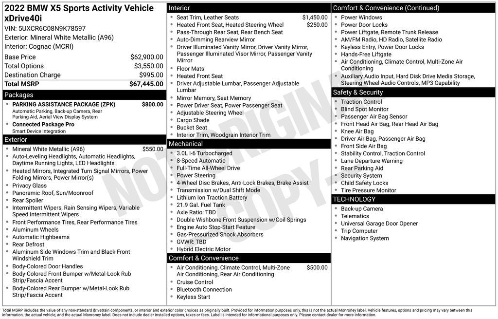 2022 BMW X5 xDrive40i