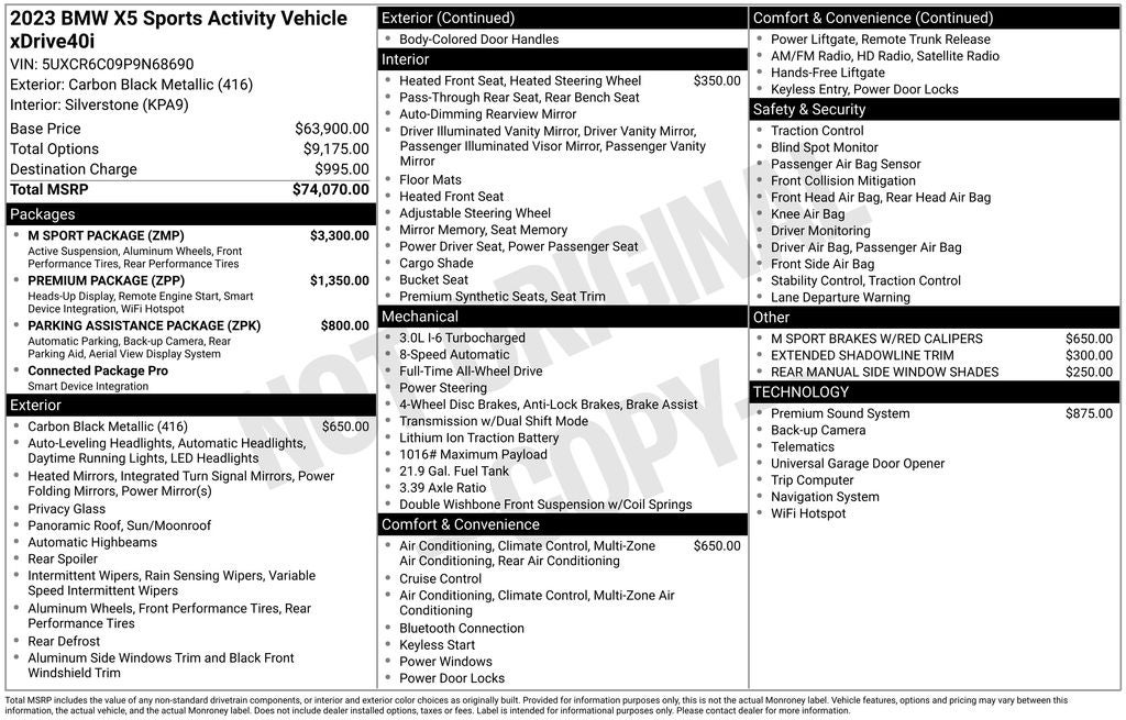 2023 BMW X5 xDrive40i