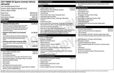 2017 BMW X5 xDrive35i Sport Activity