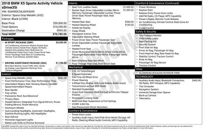 2018 BMW X5 xDrive35i