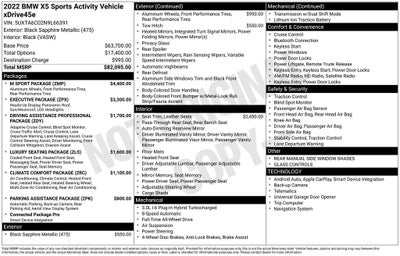 2022 BMW X5 xDrive45e