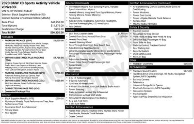 2020 BMW X3 xDrive30i