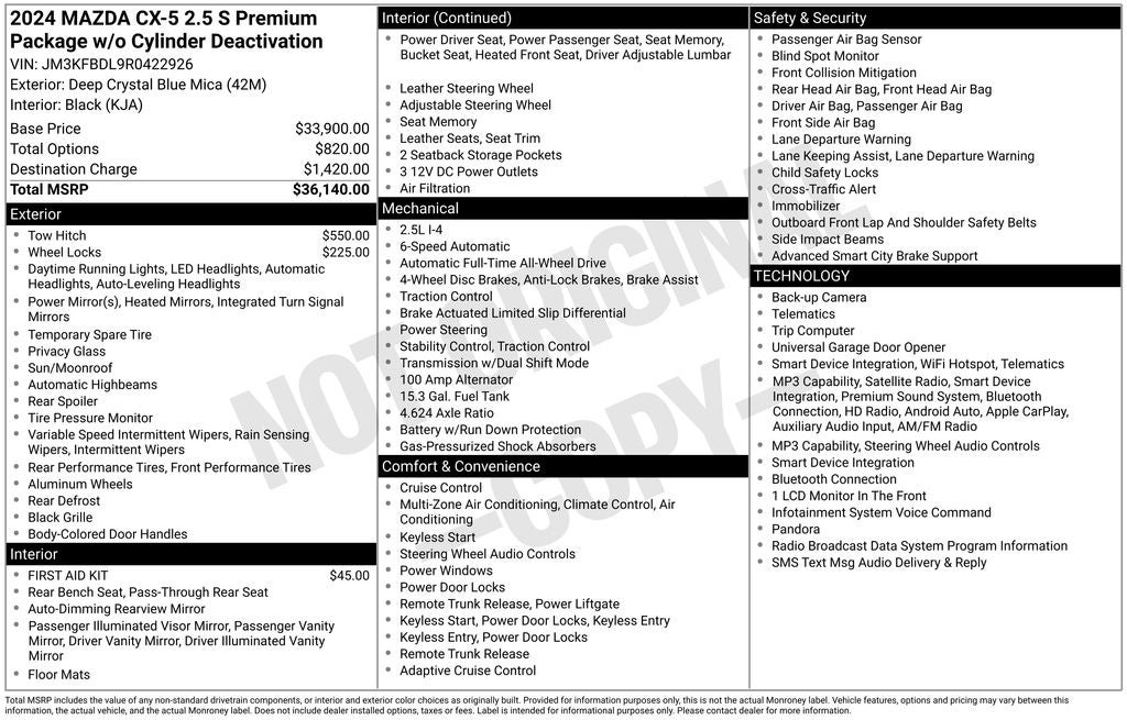 2024 Mazda Mazda CX-5 2.5 S Premium Package