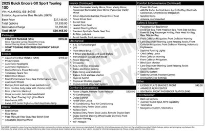 2025 Buick Encore GX Sport Touring