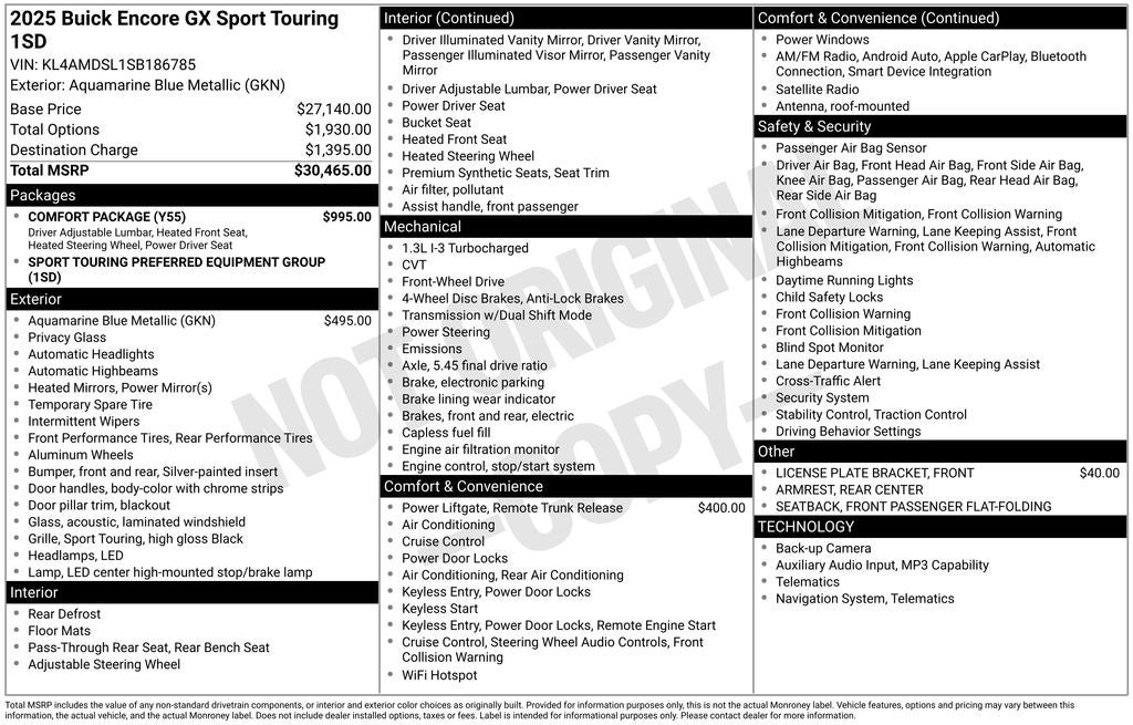 2025 Buick Encore GX Sport Touring