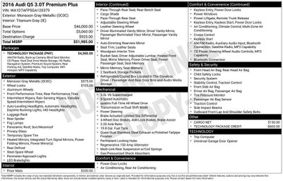 2016 Audi Q5 3.0T Premium Plus quattro