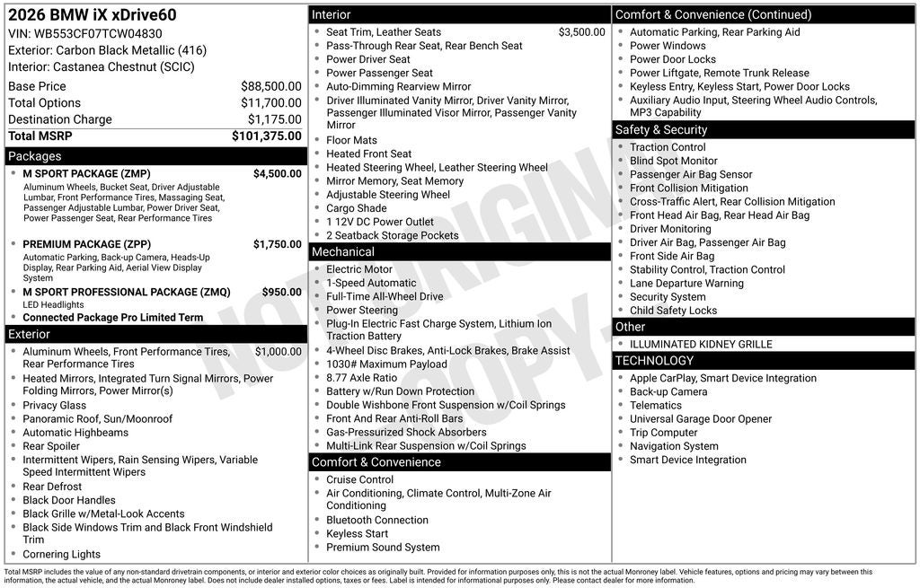 2026 BMW iX xDrive60