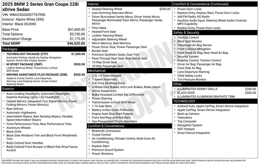 2025 BMW 2 Series 228 xDrive Gran Coupe
