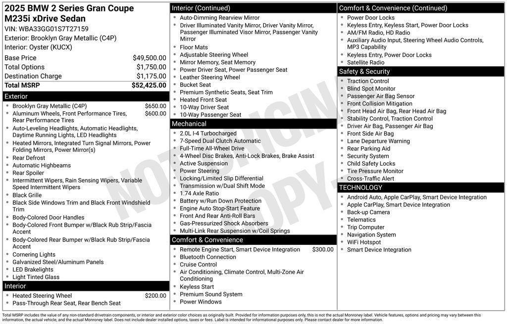 2025 BMW 2 Series M235i xDrive