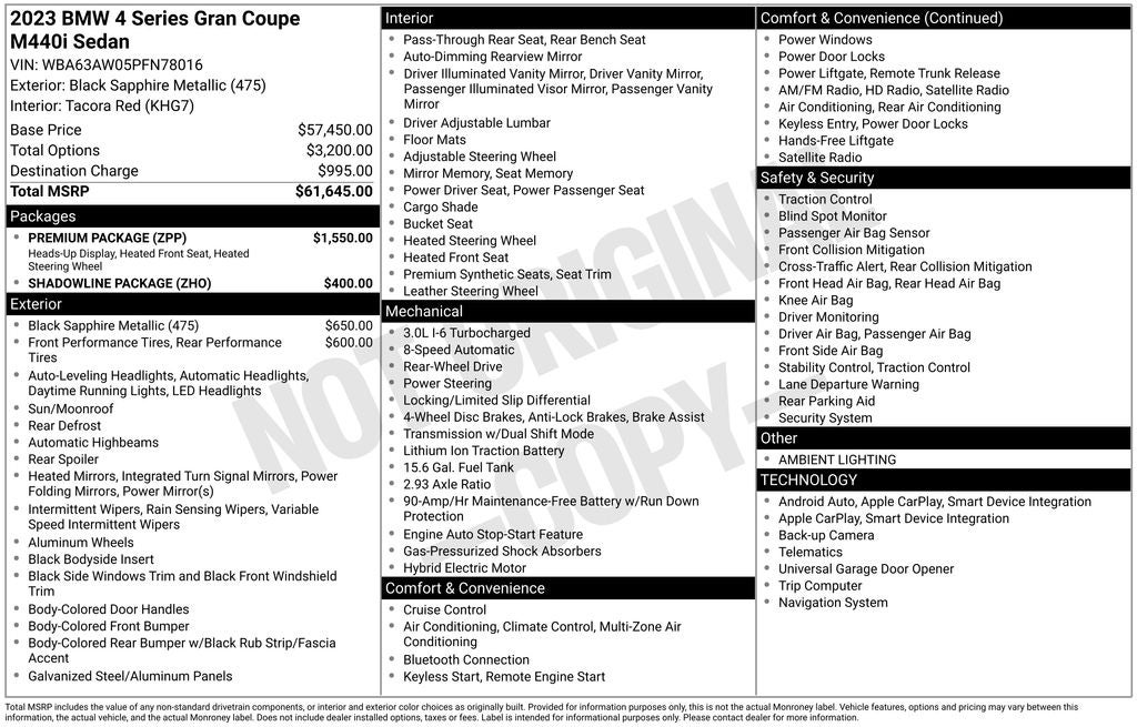 2023 BMW 4 Series M440i