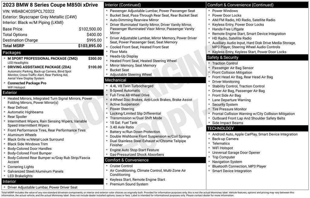 2023 BMW 8 Series M850i xDrive