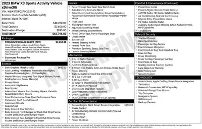 2023 BMW X3 xDrive30i