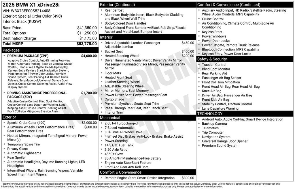 2025 BMW X1 xDrive28i