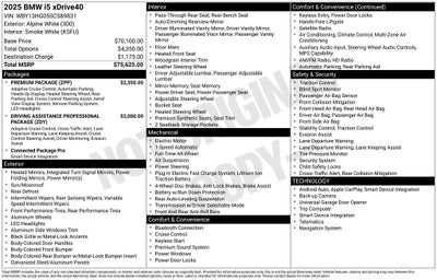 2025 BMW i5 xDrive40