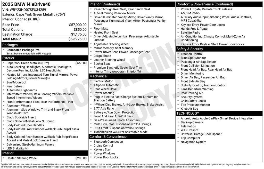 2025 BMW i4 eDrive40