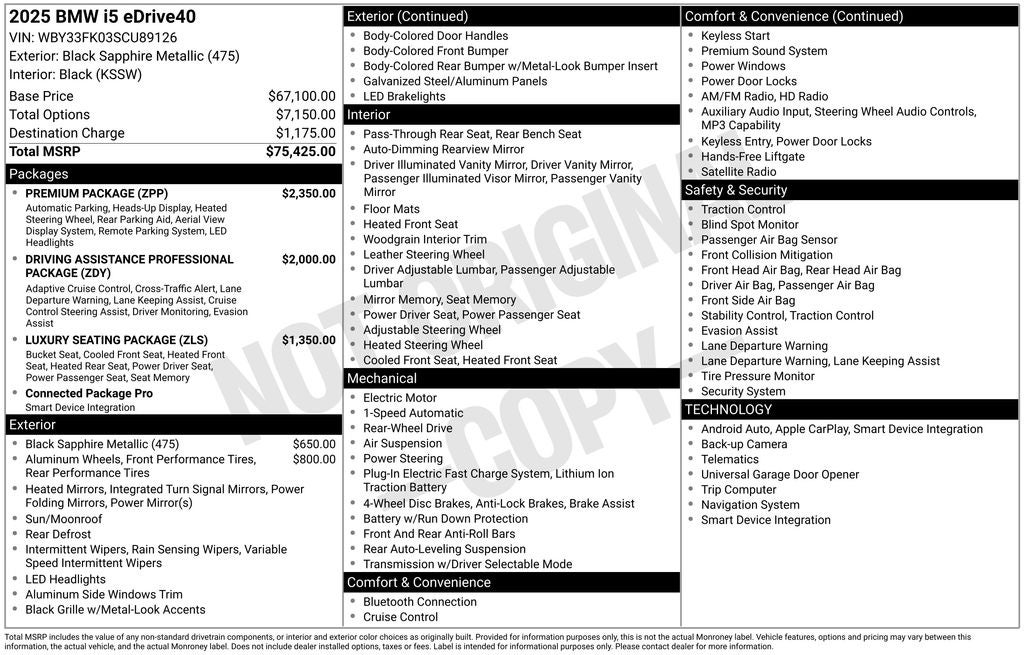 2025 BMW i5 eDrive40