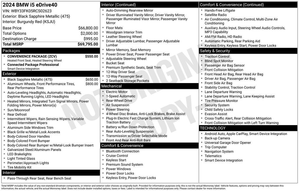 2024 BMW i5 eDrive40