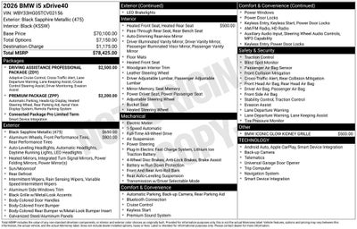 2026 BMW i5 xDrive40