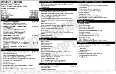 2026 BMW i7 eDrive50