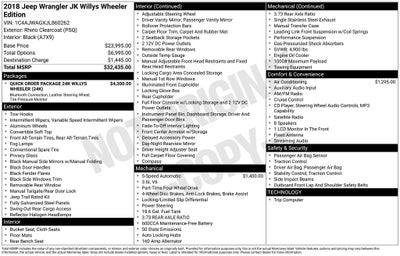 2018 Jeep Wrangler JK Willys Wheeler