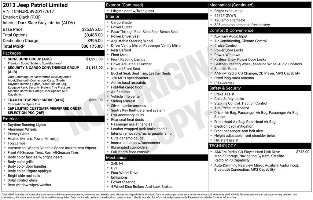 2013 Jeep Patriot Limited