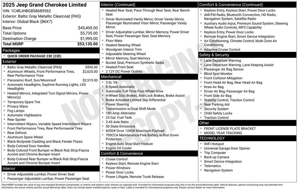2025 Jeep Grand Cherokee Limited