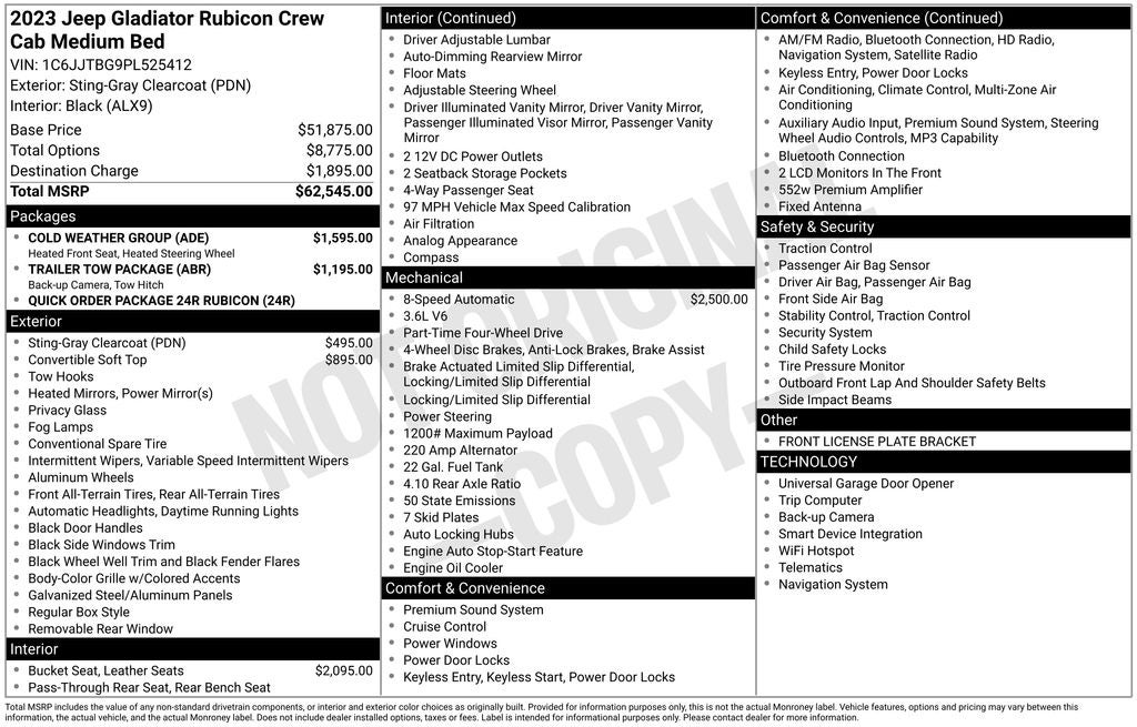 2023 Jeep Gladiator Rubicon