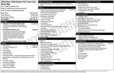 2023 RAM 1500 Classic SLT