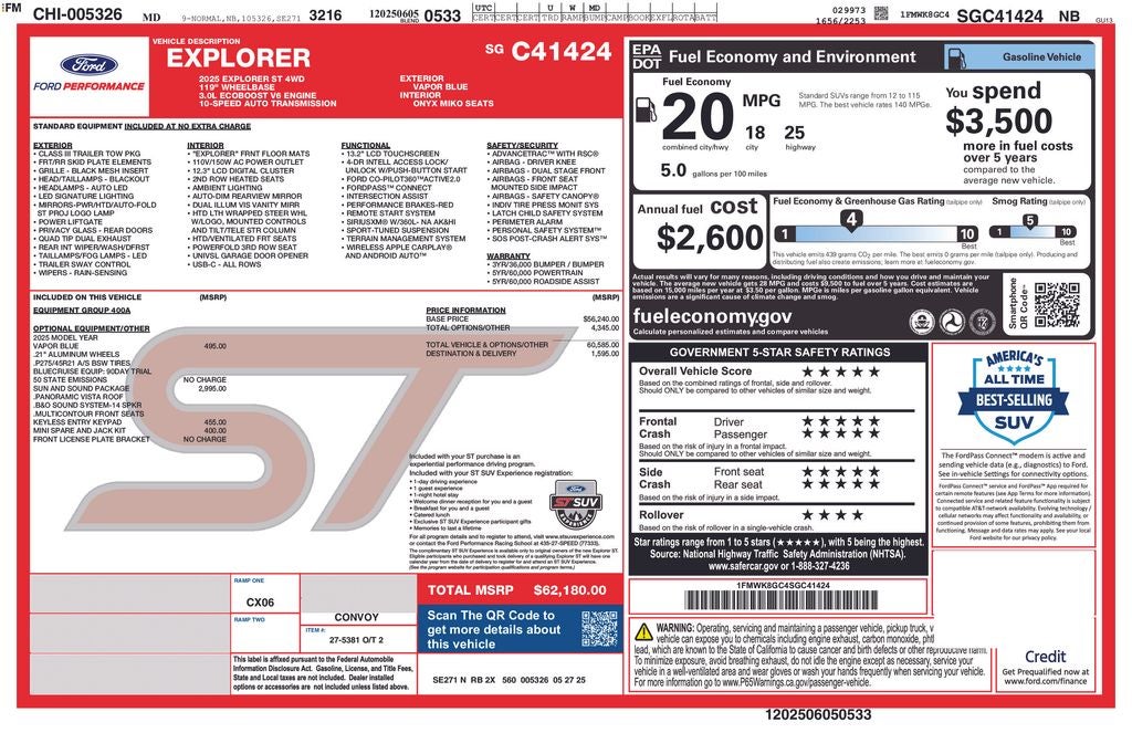 2025 Ford Explorer ST