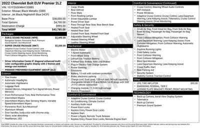 2022 Chevrolet Bolt EUV Premier