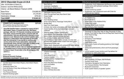 2012 Chevrolet Cruze LS