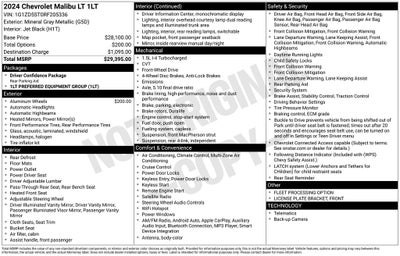 2024 Chevrolet Malibu LT 1LT