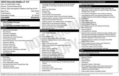 2025 Chevrolet Malibu LT 1LT
