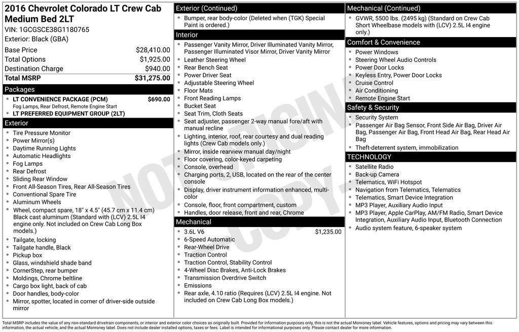 2016 Chevrolet Colorado LT