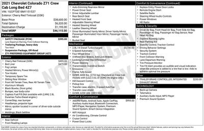 2021 Chevrolet Colorado Z71